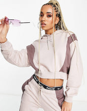 Load image into Gallery viewer, Nike Air crop fleece hoodie fossil stone