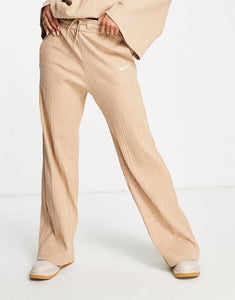 Nike mini swoosh trousers beige