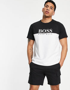 BOSS jacquard black and white