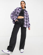 Load image into Gallery viewer, Tommy Jeans shacket lilac plaid