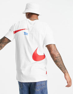 Nike Swoosh t-shirt white red