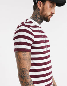 Maic Striped - Burgundy