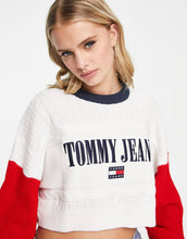 Load image into Gallery viewer, Tommy Jeans crop archive sweater multi