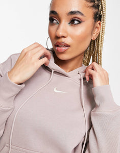 Nike Mini Swoosh hoodie taupe