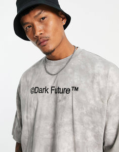 Dark Future oversized t-shirt brown wash