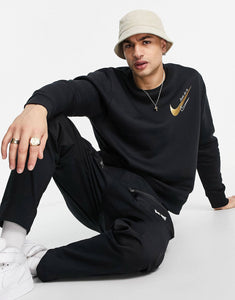 Nike sweatshirt black and gold