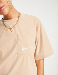 Nike everyday boxy crop hemp brown