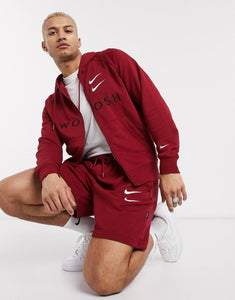 Duks Nike Swoosh in burgundy