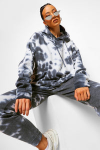 Tie Dye Oversized Hoodie And Jogger Set