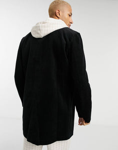 Cord French coat - black