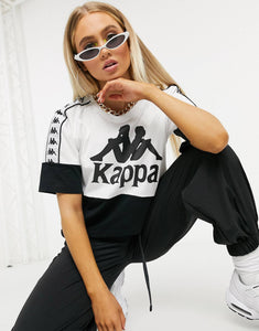 Maicë Kappa tee - Black & White