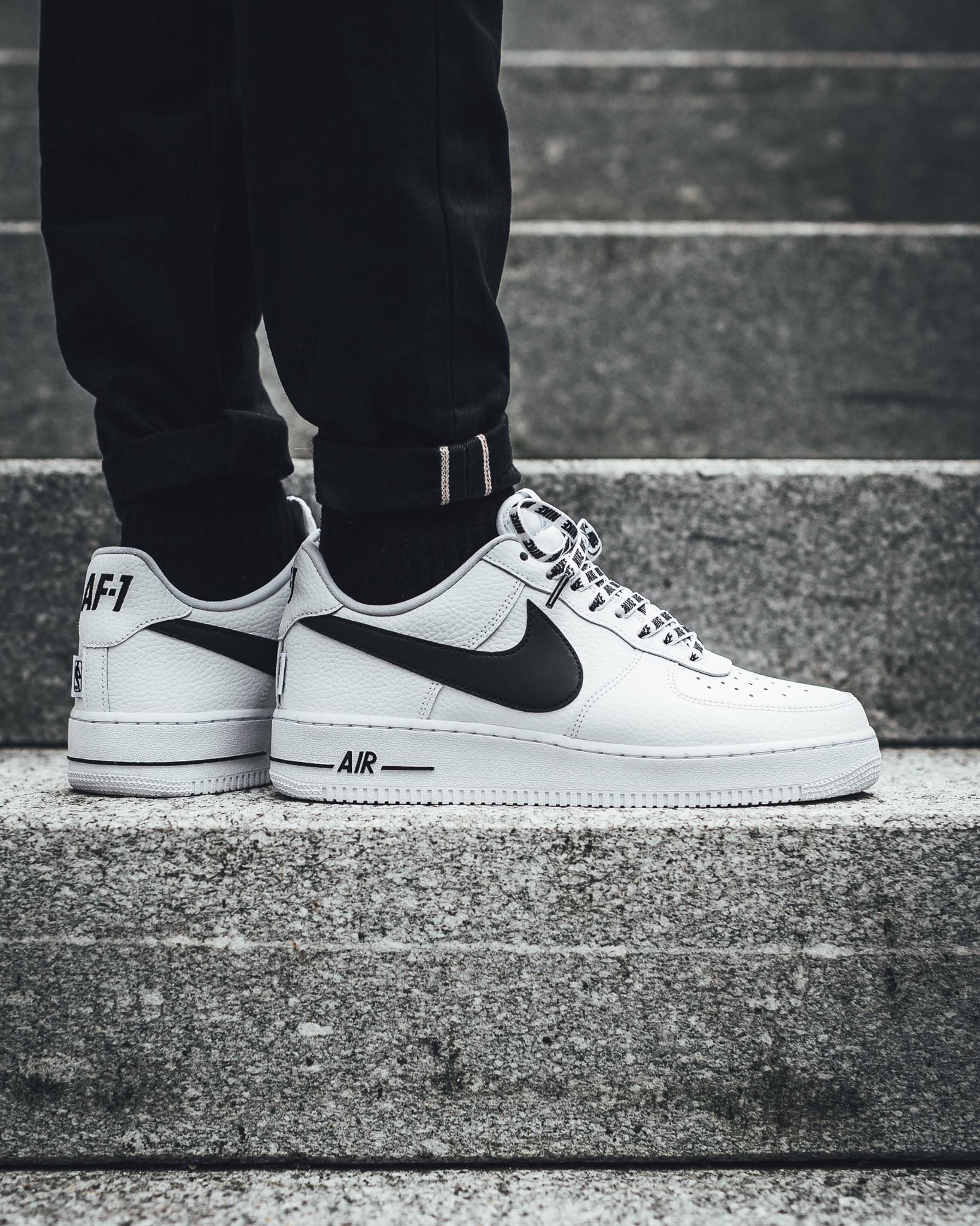 nike air force 1 nba white and black