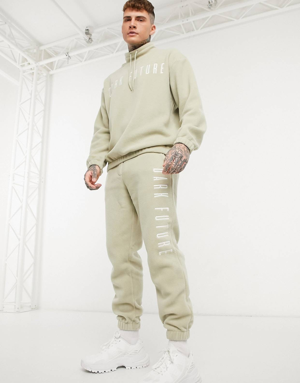 Dark Future co-ord oversized - polar fleece