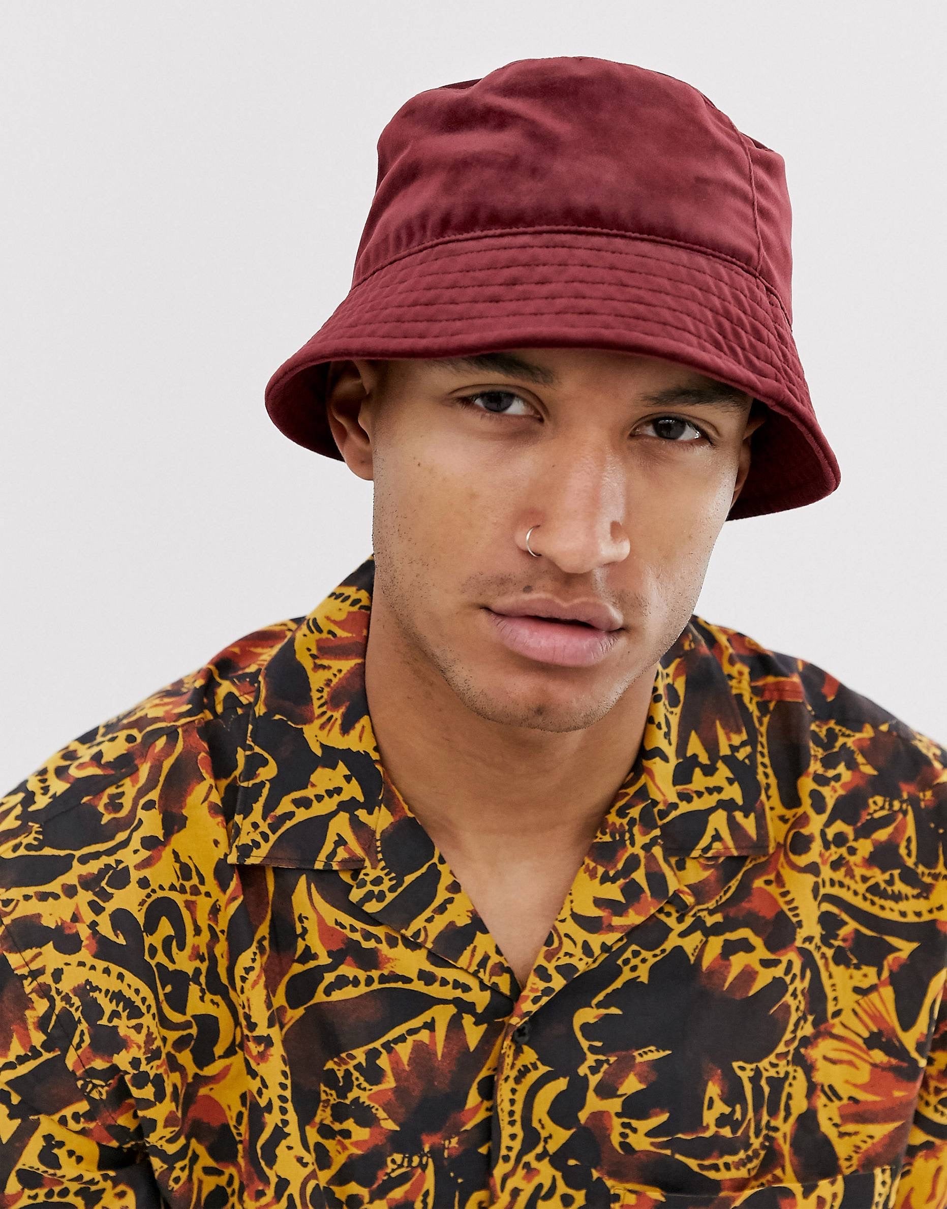 Kapelë - Bucket Hat burgundy