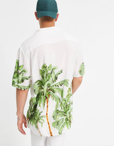 New Look palm shirt off white