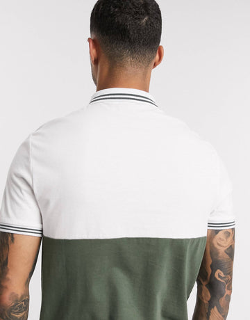 Maic Polo - White/Khaki