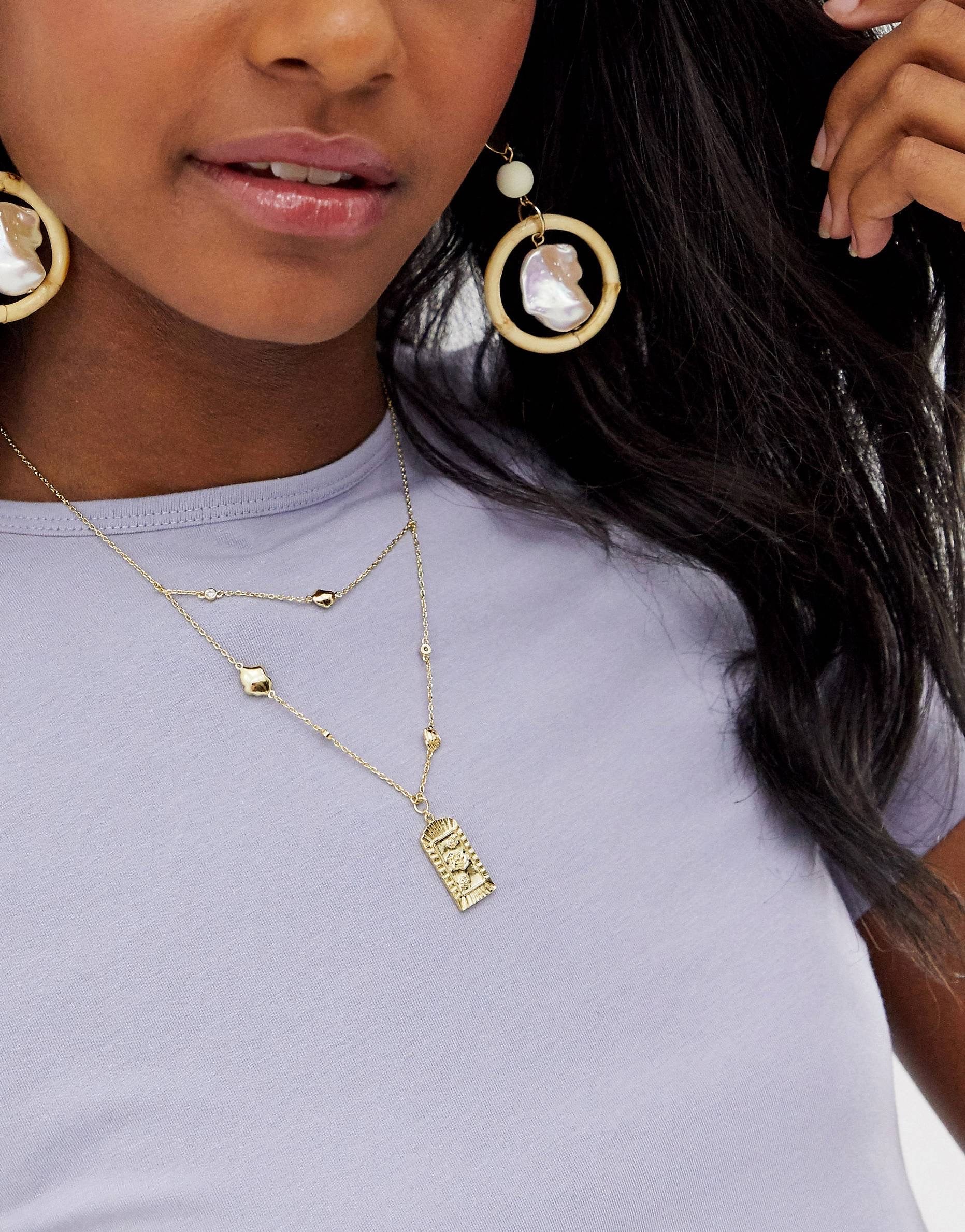 Wanderlust & Co Multi Rosa Gold - Necklace