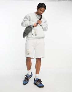 Karl Kani co-ord oversized sweatshirt dusty blue