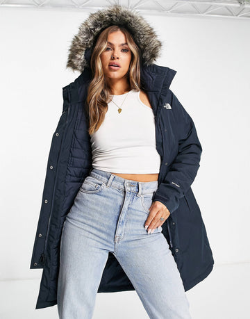The North Face parka coat navy