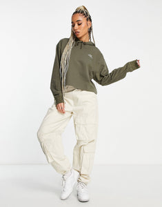 New Balance unisex crop hoodie green