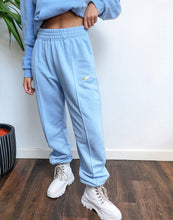 Load image into Gallery viewer, Nike metallic swoosh oversized blue