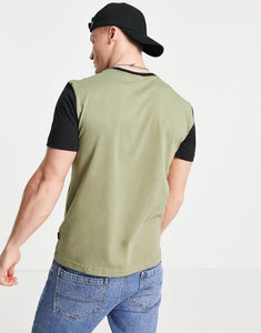 Calvin Klein centre logo delta green