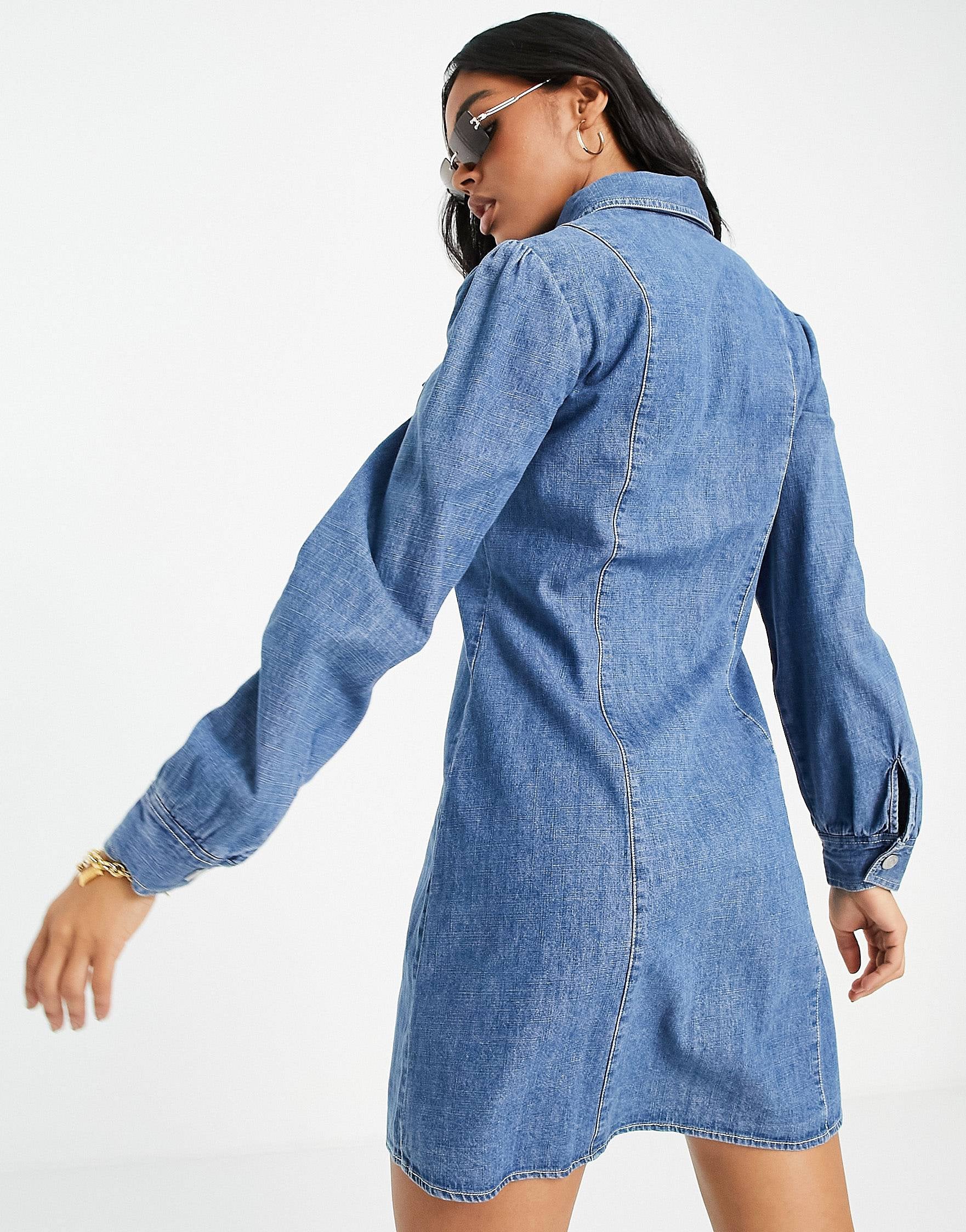 Tommy Jeans shirt dress indigo