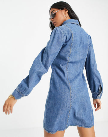 Tommy Jeans shirt dress indigo