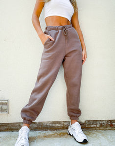 Co-ord oversized jogger in cocoa - Trenerka të poshtme