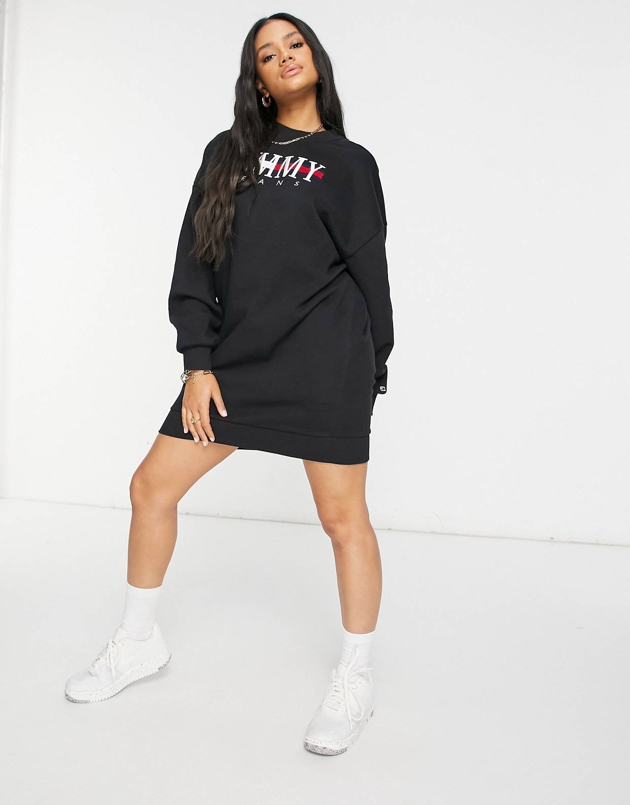 Fustan Tommy Jeans black