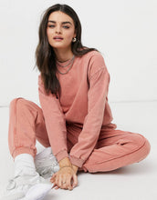 Load image into Gallery viewer, Tracksuit oversized acid wash terracotta