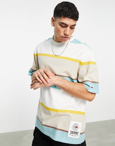 Tommy Jeans bold stripe oversized cream