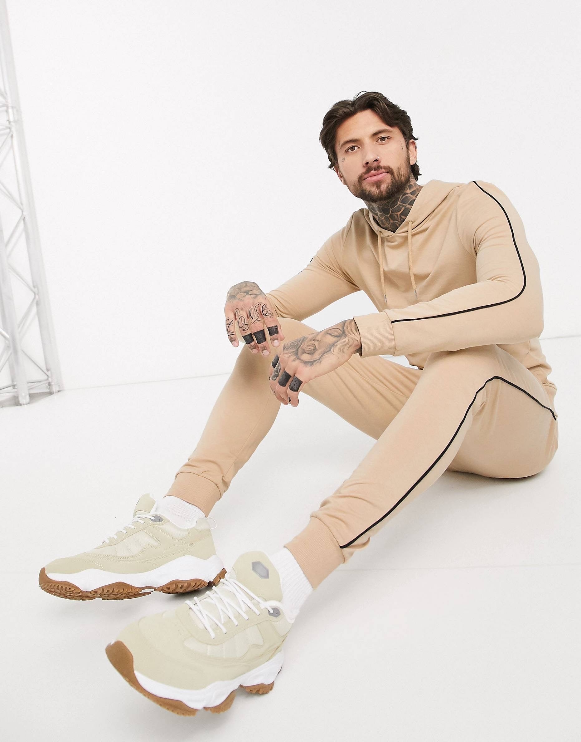 Tracksuit Piping - Beige