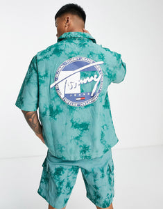 Tommy Jeans tie dye shirt green