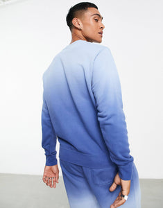 Nike french terry sweat blue ombre effect