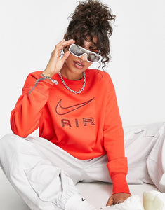 Nike Air oversized sweatshirt red