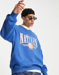 Topman oversized Blue Bay