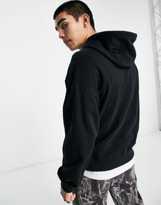 HUGO x I AM WILD Dorse relaxed fit hoodie black