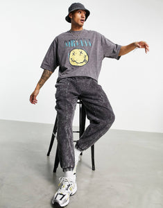 Nirvana oversized washed grey