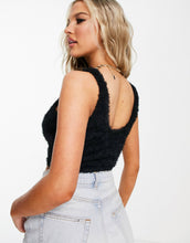 Load image into Gallery viewer, Reebok cosy fluffy bralette black