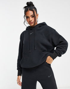 Nike plush hoodie black