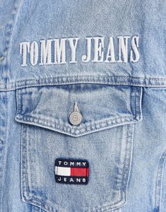 Tommy Jeans oversized denim jacket light wash