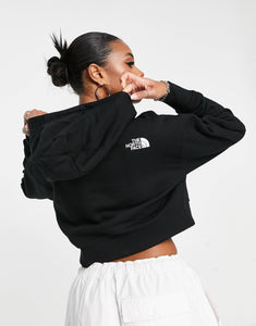 The North Face Dome cropped hoodie black