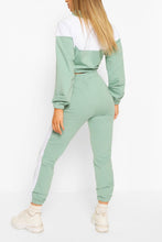 Load image into Gallery viewer, High Neck Colourblock Tracksuit