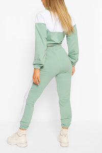 High Neck Colourblock Tracksuit