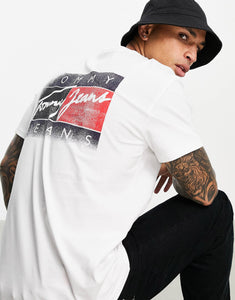 Tommy Jeans faded flag white