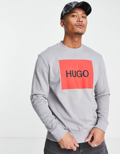 Hugo Duragol sweatshirt red logo in grey