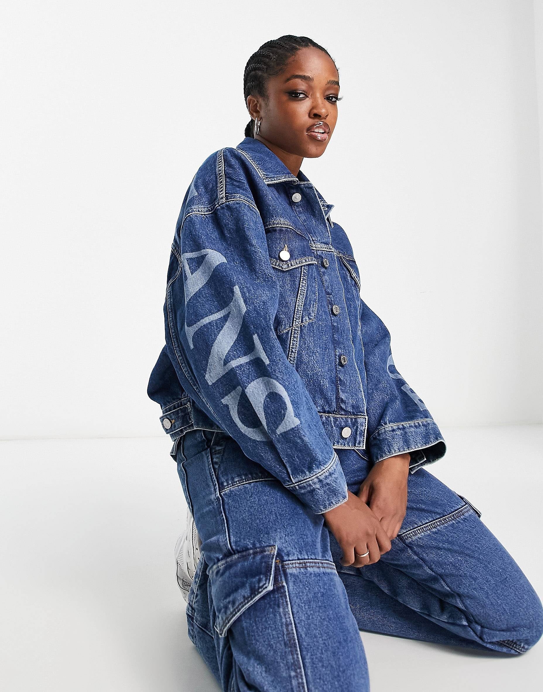 Tommy Jeans oversized denim jacket mid wash