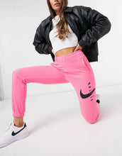 Load image into Gallery viewer, Nike swoosh oversized joggers in pink