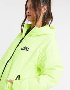 Nike jacket in neon yellow